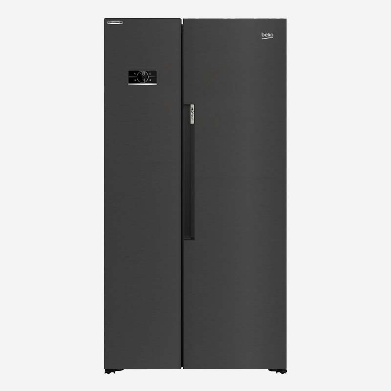 Beko American Style Fridge Freezer Black