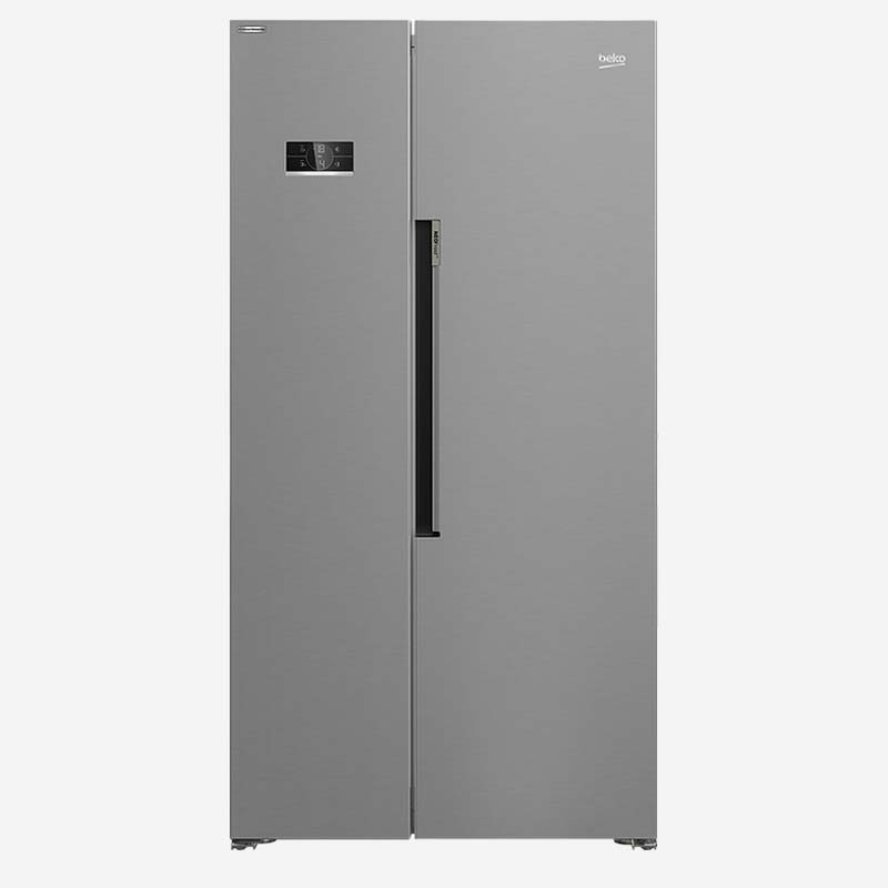 Beko American Style Fridge Freezer Inox