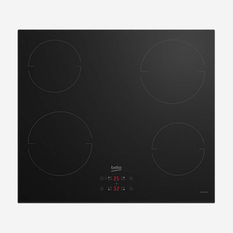 Beko Black Induction Hob 4 Zones