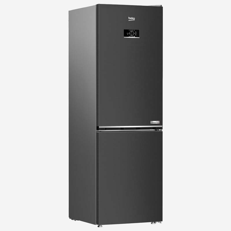 Beko Fridge Freezer Dark Inox 186cm
