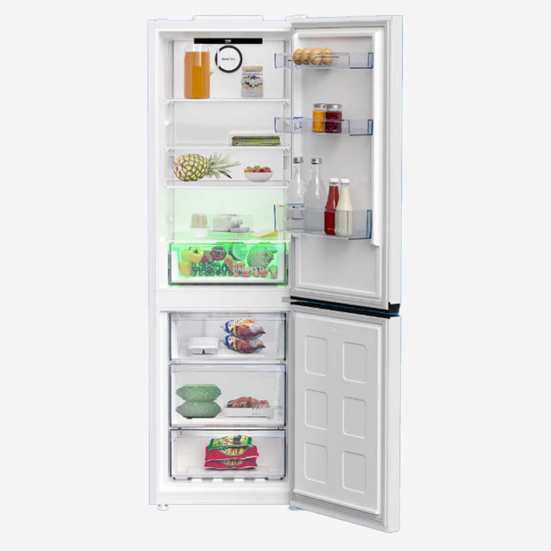 Beko Fridge Freezer White 186cm1