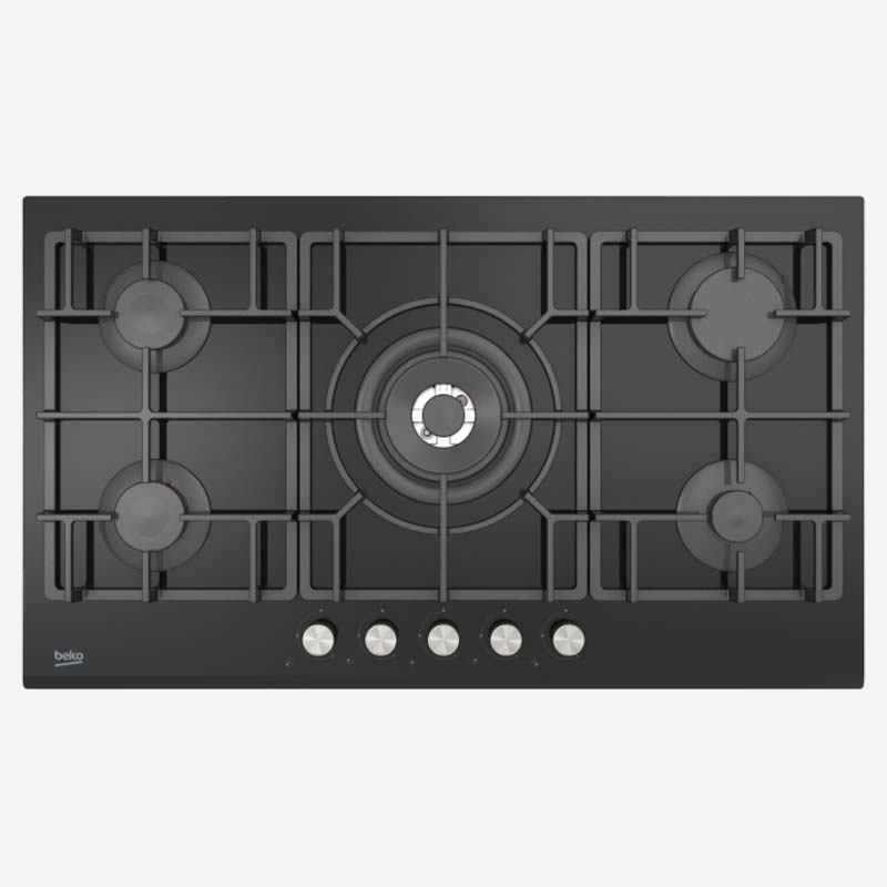 Beko Gas Hob Black 90cm
