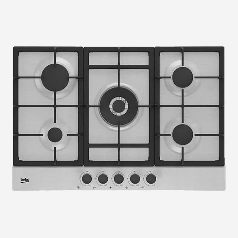 Beko Gas Hob Stainless Steel 75cm