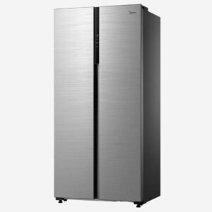 Midea American Style Fridge Freezer Inox