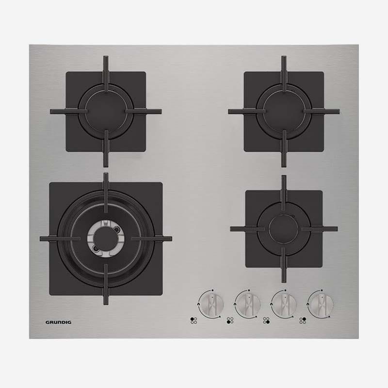 Grundig Gas Hob 60cm Single Cast Iron Grids
