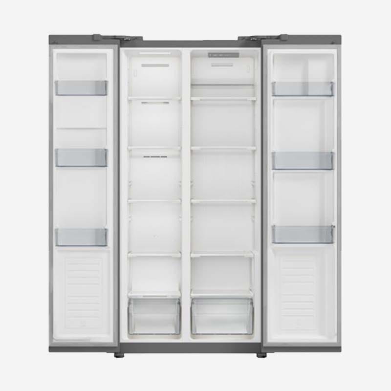 Hyundai American Style Fridge Freezer Black1