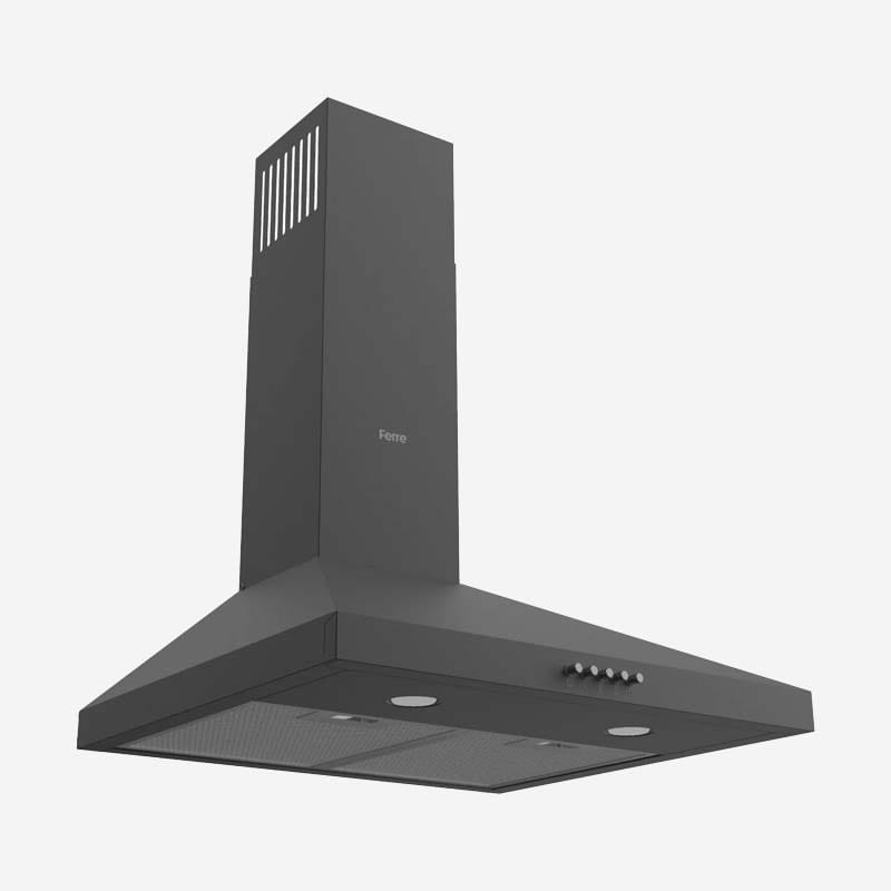 Wall Mounted Cooker Hood Black 60cm