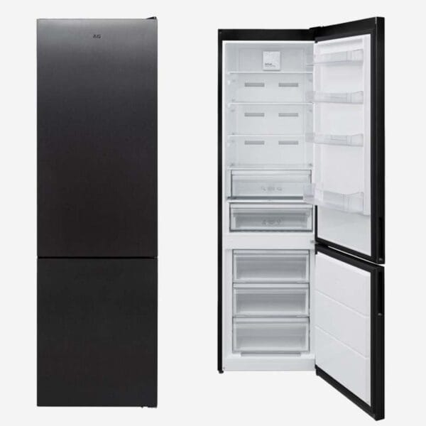 AVG Fridge Freezer Dark Inox 200x60cm AVG Fridge Freezer Dark Inox 200x60cm