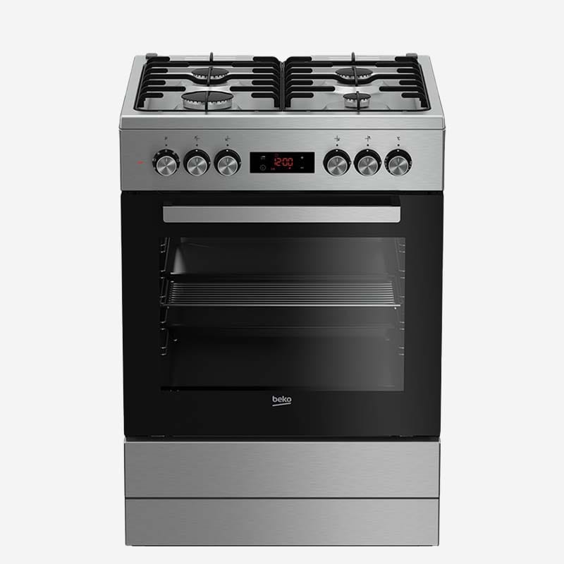 Beko Dual Cooker Black & Stainless Steel 60cm