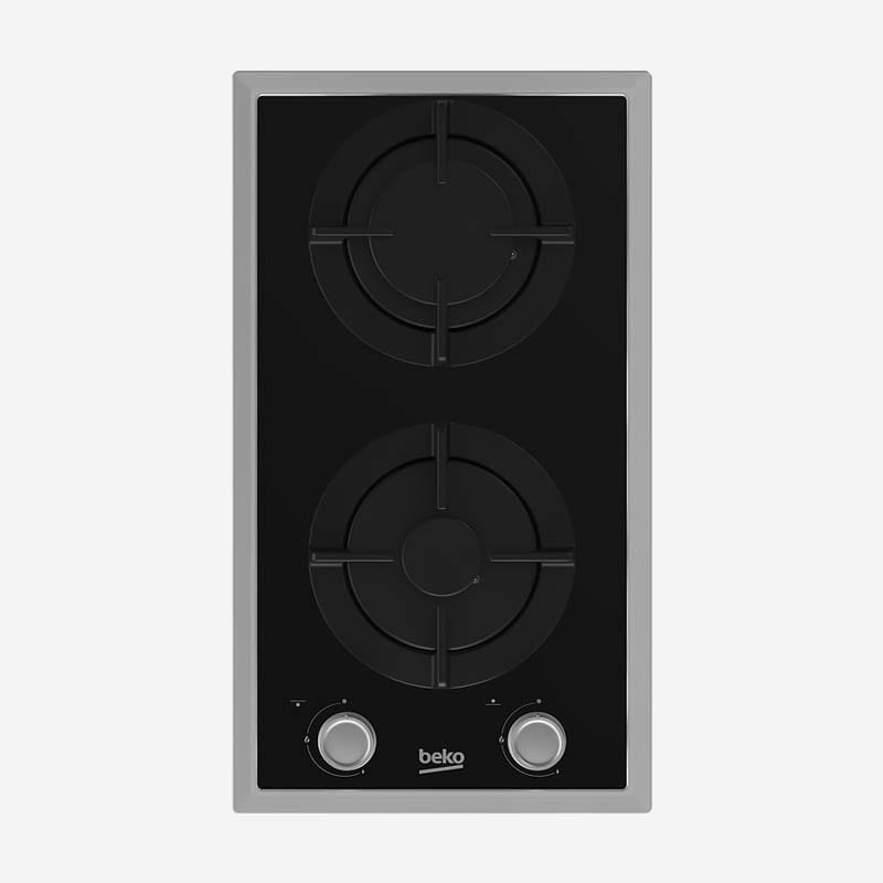 Beko Gas Hob 30cm Black