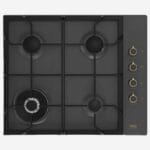 Beko Gas Hob 60 Black Side Knobs