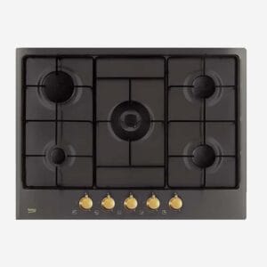 Beko Gas Hob Black 75cm