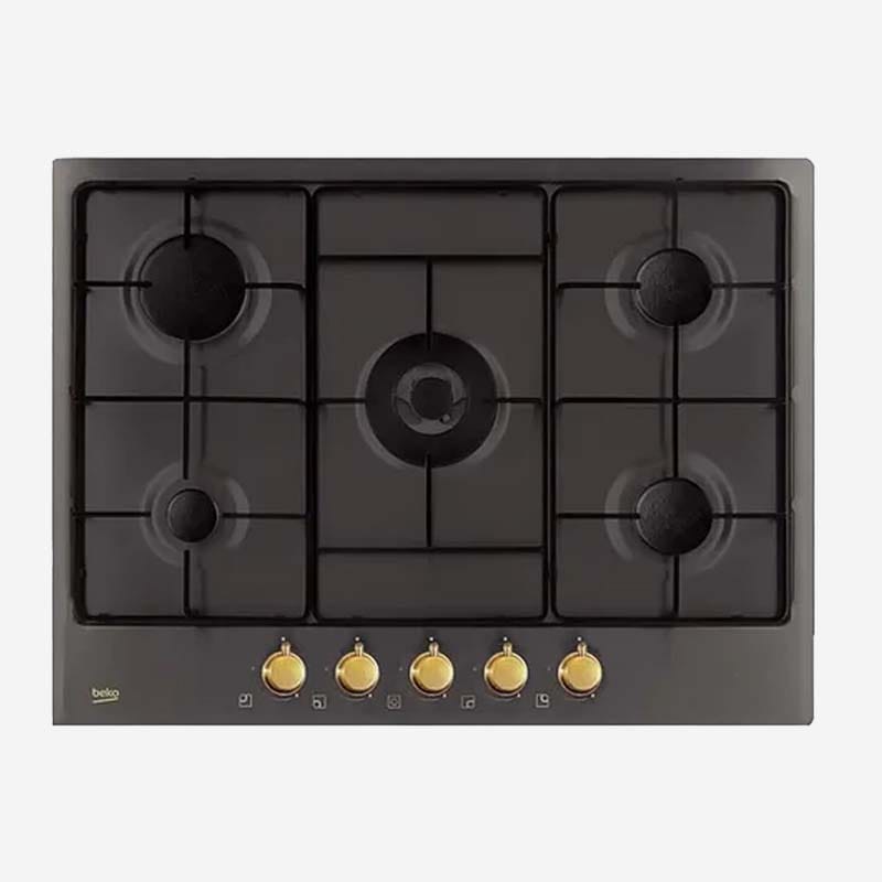 Beko Gas Hob Black 75cm