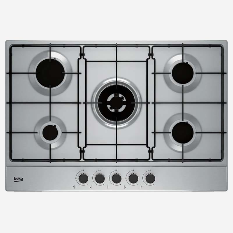 Beko Gas Hob Stainless Steel 75cm