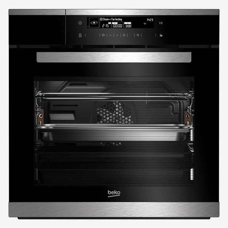 Beko Oven Combi Steam Pizza Black & Stainless Steel