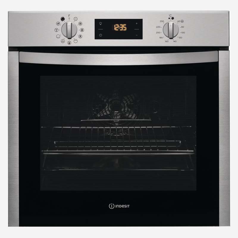 Indesit Electric Oven 11 Functions Stainless Steel