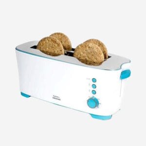 Cecotec Toaster 2 Long Slice White with Blue