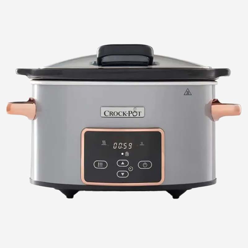 Crockpot Slow Cooker 3.5L Silver & Rose