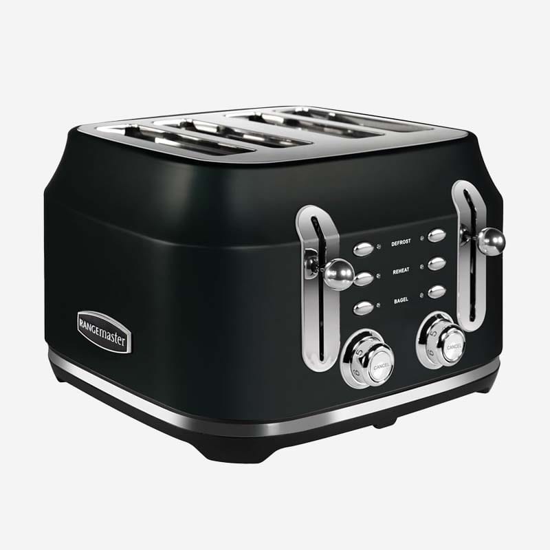 Rangemaster Classic 4 Slice Blk. Toaster