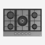 Xper Gas Hob 70cm Grey Glass Cast Iron